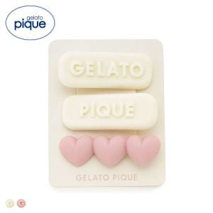 ジェラートピケ ボリュームロゴヘアクリップセット ジェラピケ gelato pique