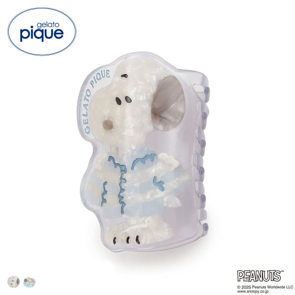 ジェラートピケ PEANUTS オリジナルアートバンスクリップ ジェラピケ gelato pique スヌーピー
