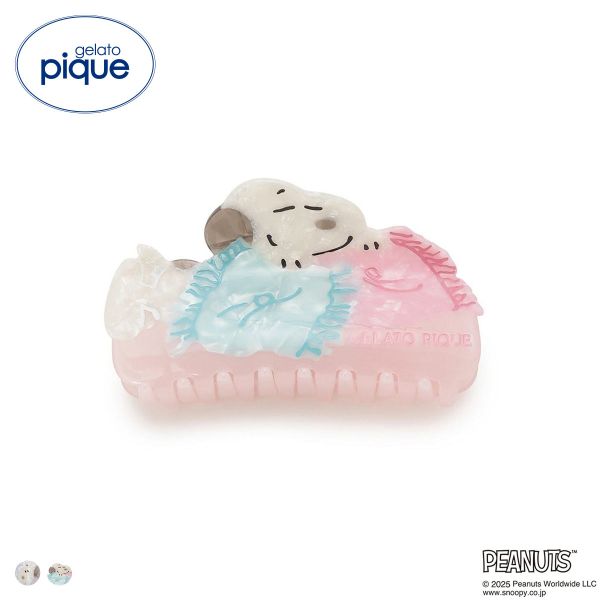 ジェラートピケ PEANUTS オリジナルアートバンスクリップ ジェラピケ gelato pique スヌーピー