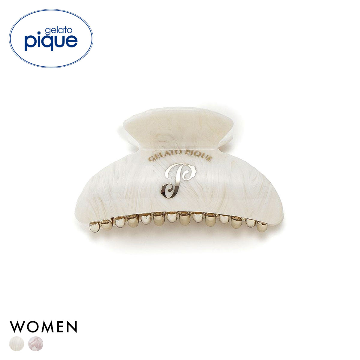 ジェラートピケ エンブレムモチーフヘアクリップ ジェラピケ gelato pique