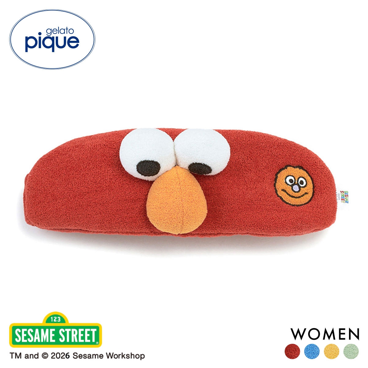 ジェラートピケ レディース SESAME STREET ヘアバンド ジェラピケ セサミストリート パジャマ ルームウェア gelato pique(RE-レッド-Free)