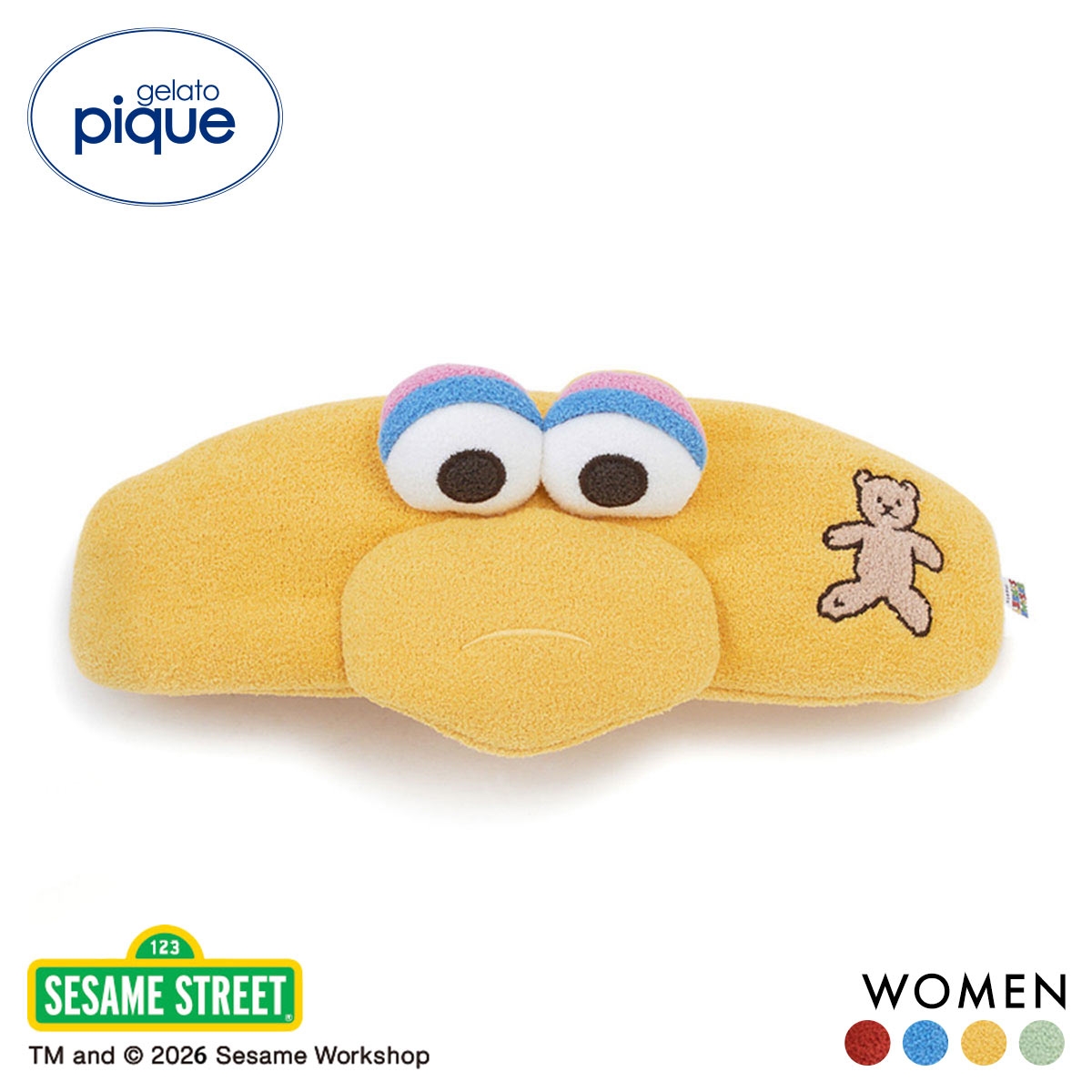 ジェラートピケ レディース SESAME STREET ヘアバンド ジェラピケ セサミストリート パジャマ ルームウェア gelato pique(ME-メロン-Free)