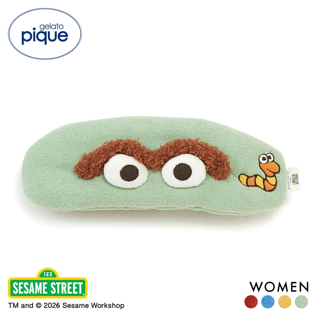 ジェラートピケ レディース SESAME STREET ヘアバンド ジェラピケ セサミストリート パジャマ ルームウェア gelato pique(GR-グリーン-Free)