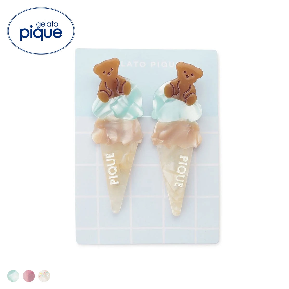 ジェラートピケ アイスモチーフミニヘアクリップセット ジェラピケ gelato pique