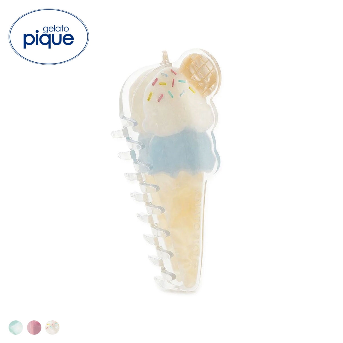 ジェラートピケ アイスモチーフヘアクリップ ジェラピケ gelato pique(CR-クリーム-Free)