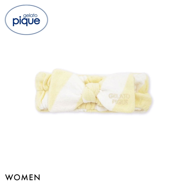 ジェラートピケ レディース スムーズィーlite2ボーダーヘアバンド ジェラピケ ルームウェア gelato pique