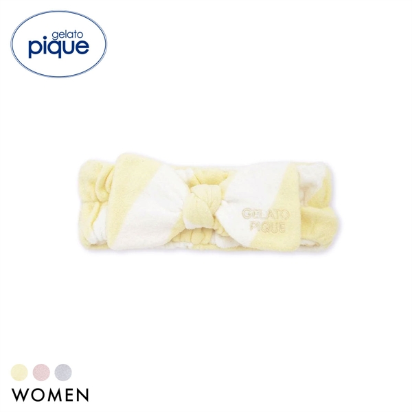 ジェラートピケ レディース スムーズィーlite2ボーダーヘアバンド ジェラピケ ルームウェア gelato pique