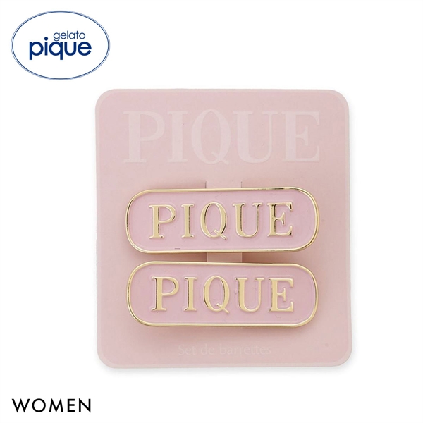 ジェラートピケ レディース ロゴヘアクリップセット ジェラピケ パジャマ ルームウェア gelato pique