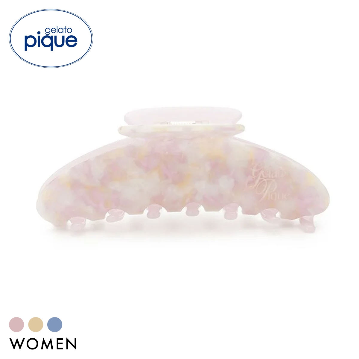 ジェラートピケ 母の日 バイカラーヘアクリップ ジェラピケ gelato pique バレンタイン