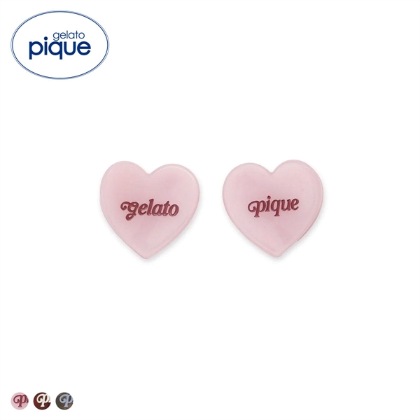 ジェラートピケ ハートミニヘアクリップ2点セット ジェラピケ gelato pique