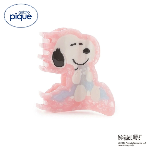 ジェラートピケ PEANUTS ヘアクリップ ジェラピケ スヌーピー SNOOPY gelato pique