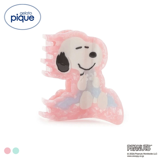 ジェラートピケ PEANUTS ヘアクリップ ジェラピケ スヌーピー SNOOPY gelato pique