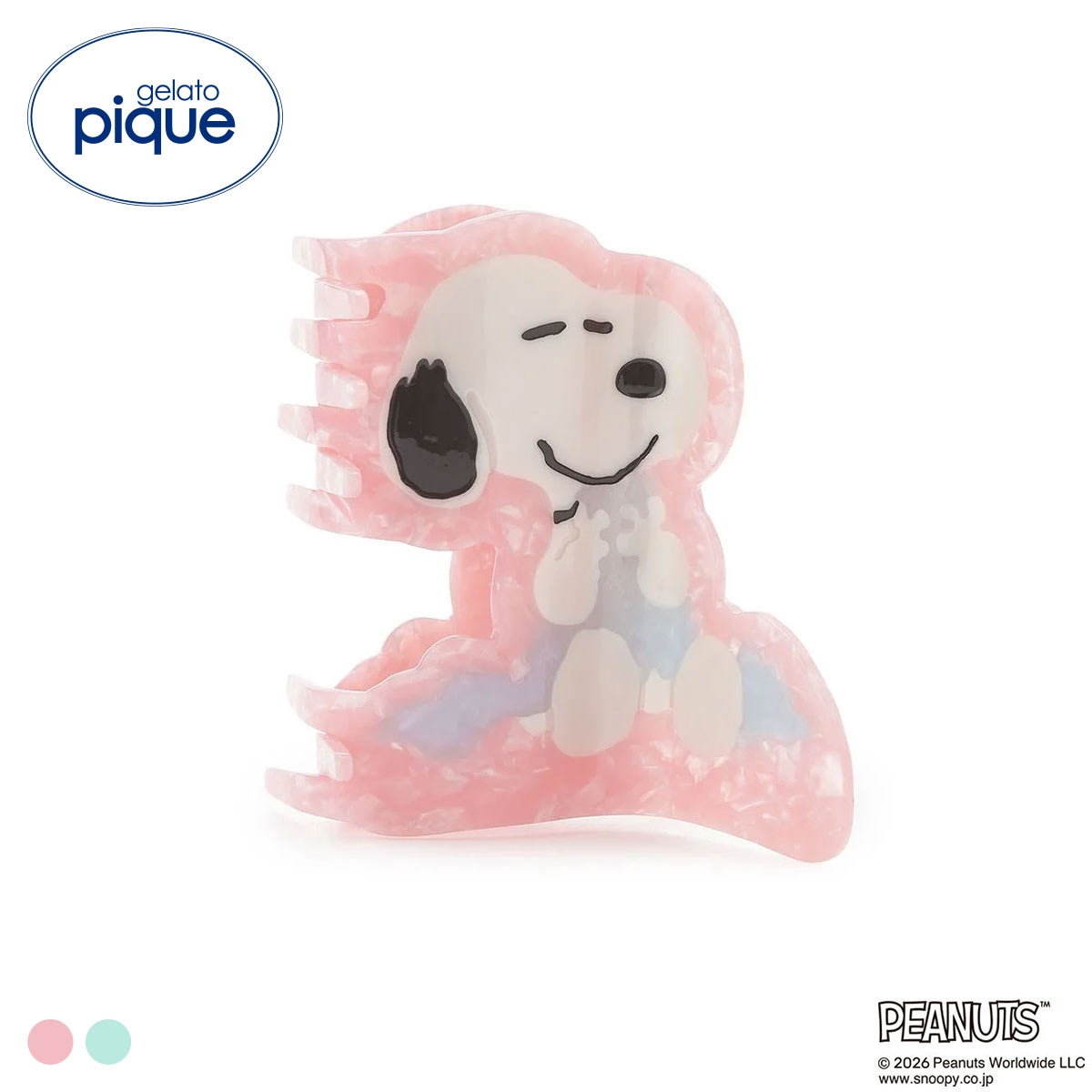 ジェラートピケ PEANUTS ヘアクリップ ジェラピケ スヌーピー SNOOPY gelato pique