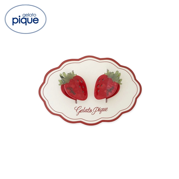 ジェラートピケ レディース ストロベリーミニヘアクリップセット ジェラピケ パジャマ ルームウェア gelato pique