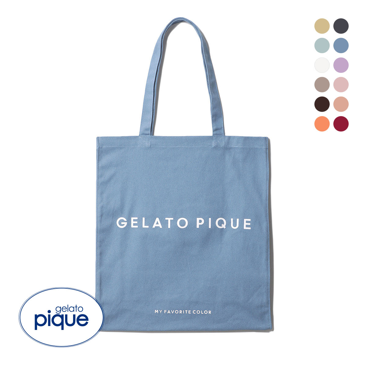 ジェラートピケ gelato pique ホビートートバッグ ジェラピケ(BU-ブルー-Free)