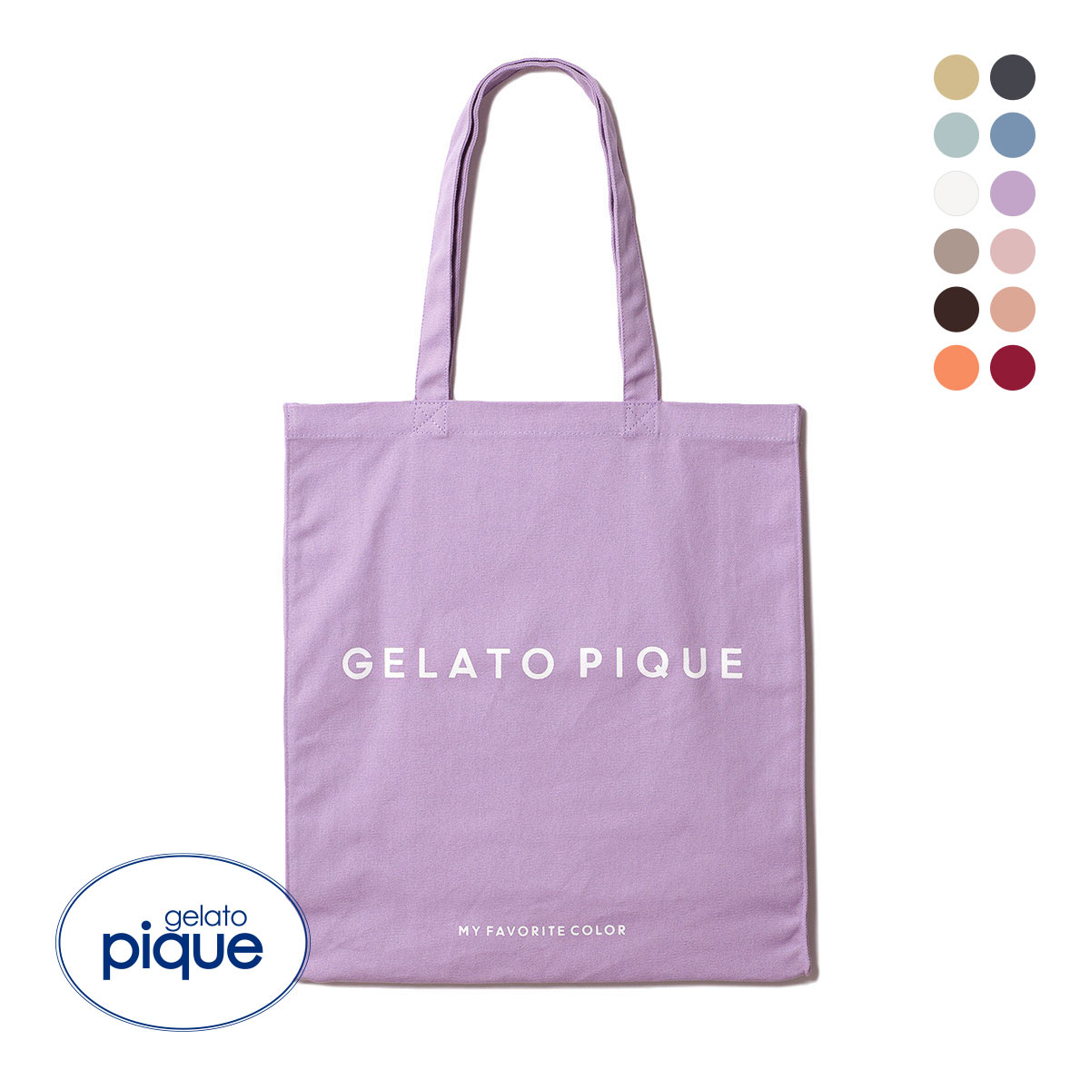 ジェラートピケ gelato pique ホビートートバッグ ジェラピケ(PU-パープル-Free)
