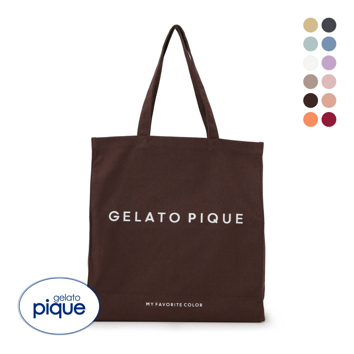 ジェラートピケ gelato pique ホビートートバッグ ジェラピケ(BR-ブラウン-Free)