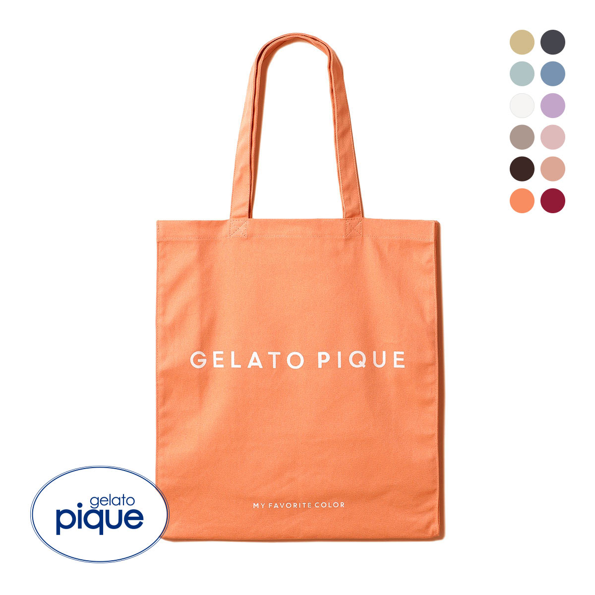ジェラートピケ gelato pique ホビートートバッグ ジェラピケ(CO-コーラル-Free)