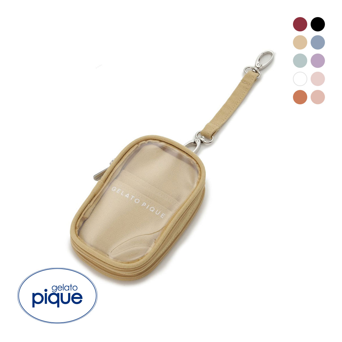 ジェラートピケ gelato pique キャリーポーチ ジェラピケ(YE-イエロー-Free)