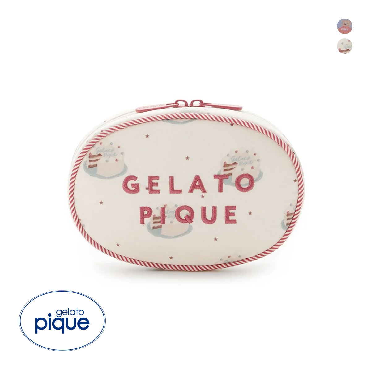 ジェラートピケ HOLIDAY オーバルポーチ ジェラピケ gelato