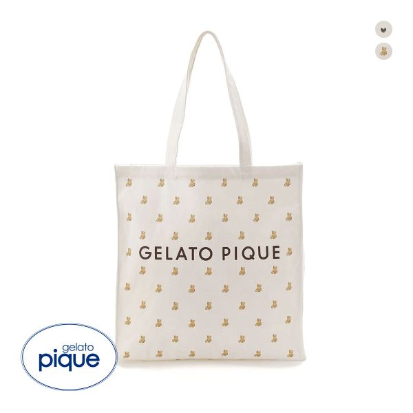 ジェラートピケ 総柄ホビートート ジェラピケ gelato pique