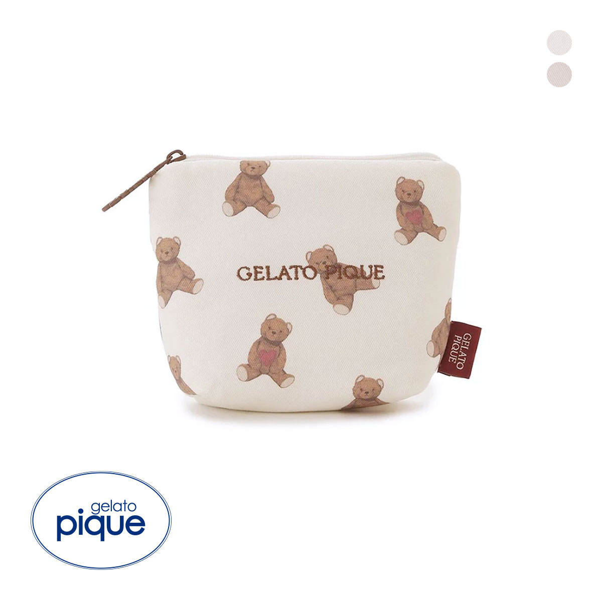 ジェラートピケ バレンタイン ハートベア総柄ティッシュポーチ ジェラピケ Valentine gelato pique