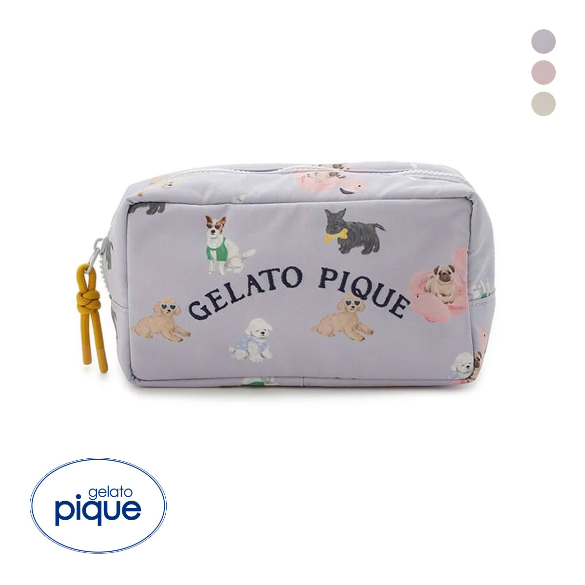 Aya 新品タグ付き　GELATO PIQUE ジェラピケ ジェラートピケ SUMMER DOG総柄ポーチ ジェラピケ gelato pique
