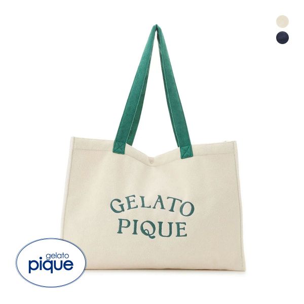 ジェラートピケ パイルロゴトートバッグ ジェラピケ gelato pique