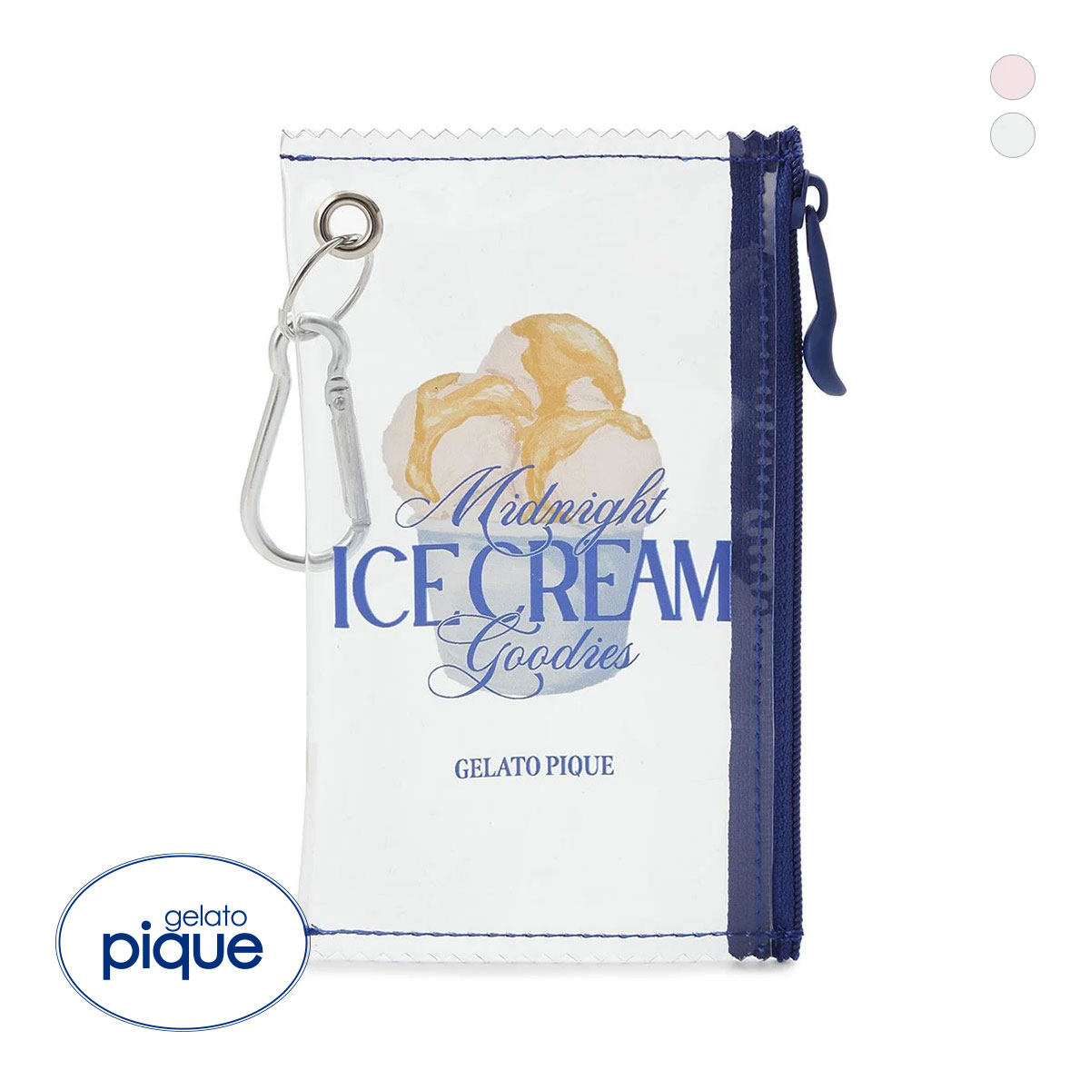 ジェラートピケ COOL COLLECTION ICEPVCミニポーチ ジェラピケ gelato pique(BU-ブルー-Free)