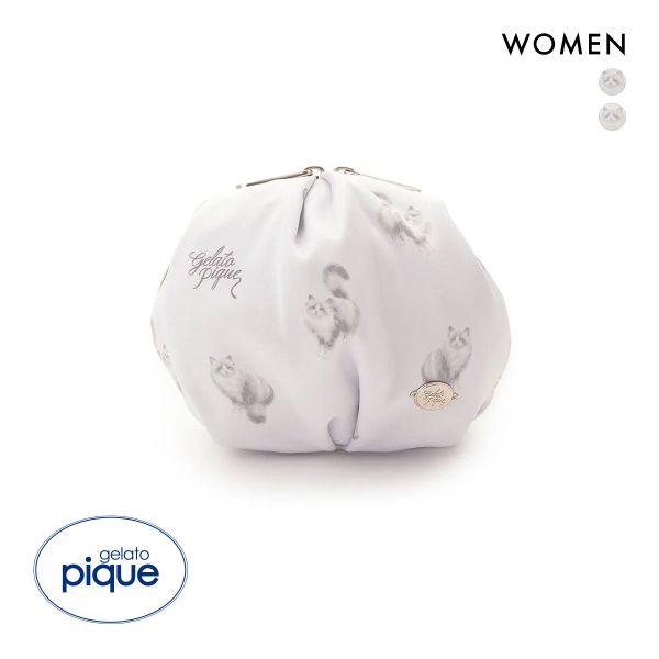 ジェラートピケ CAT総柄ポーチ ジェラピケ gelato pique