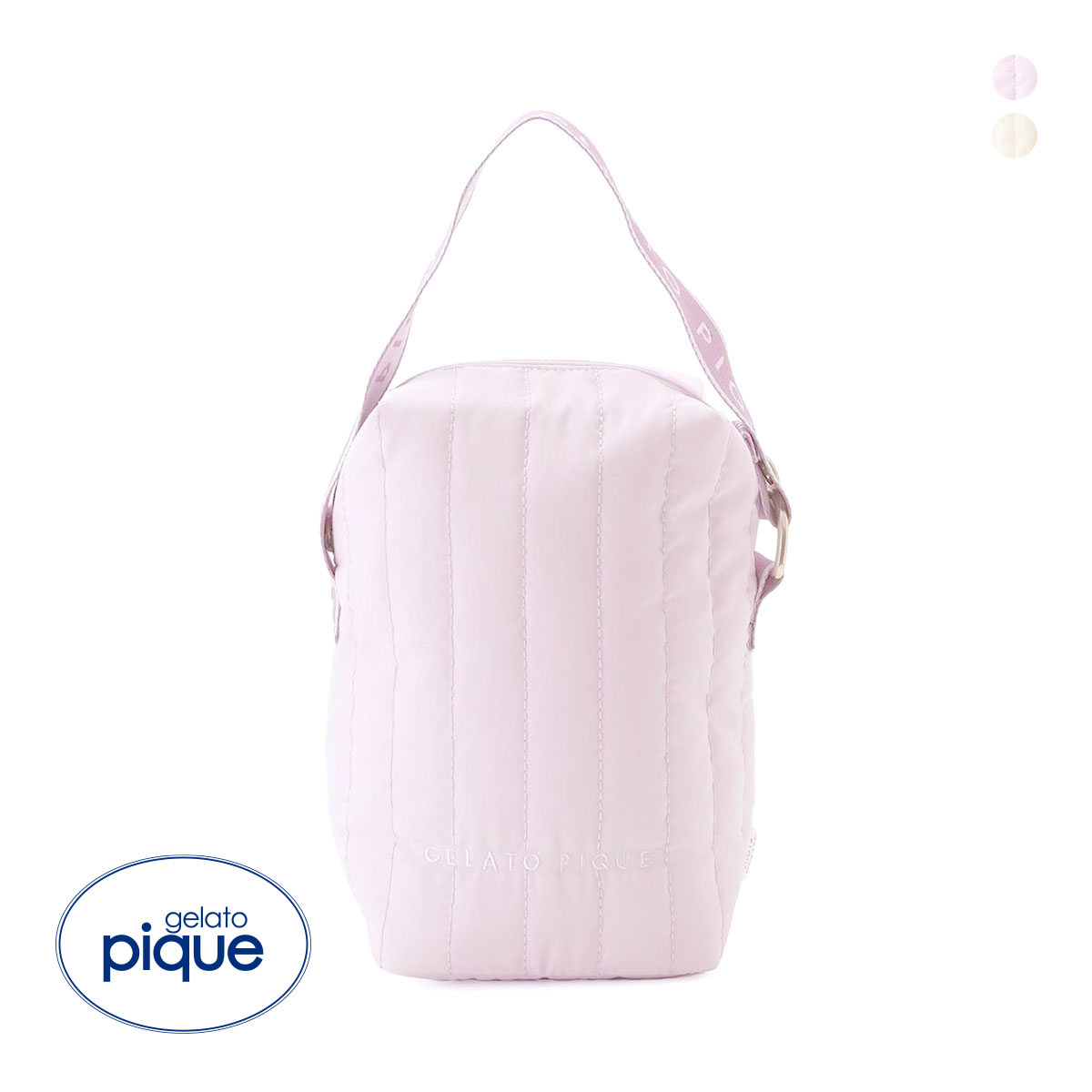 ジェラートピケ ロゴテープおむつポーチ ジェラピケ gelato pique(LV-ラベンダー-Free)