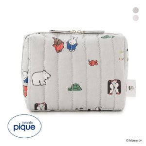 ジェラートピケ Dick Bruna キルティング総柄ポーチ ジェラピケ gelato pique