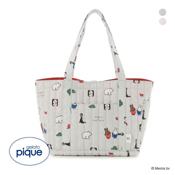 ジェラートピケ Dick Bruna キルティング総柄ママバッグ ジェラピケ gelato pique