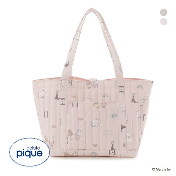 ジェラートピケ Dick Bruna キルティング総柄ママバッグ ジェラピケ gelato pique