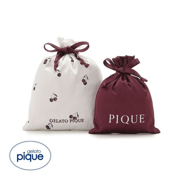ジェラートピケ チェリー柄巾着セット ジェラピケ gelato pique