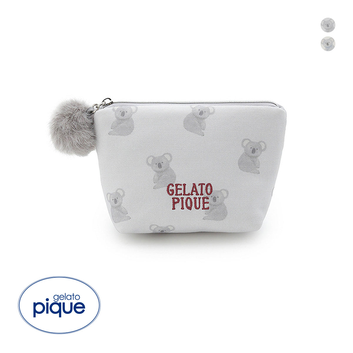 ジェラートピケ コアラ総柄ティッシュポーチ ジェラピケ gelato pique(GY-グレー-Free)