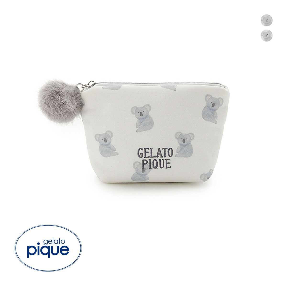 ジェラートピケ コアラ総柄ティッシュポーチ ジェラピケ gelato pique(OW-オフホワイト-Free)