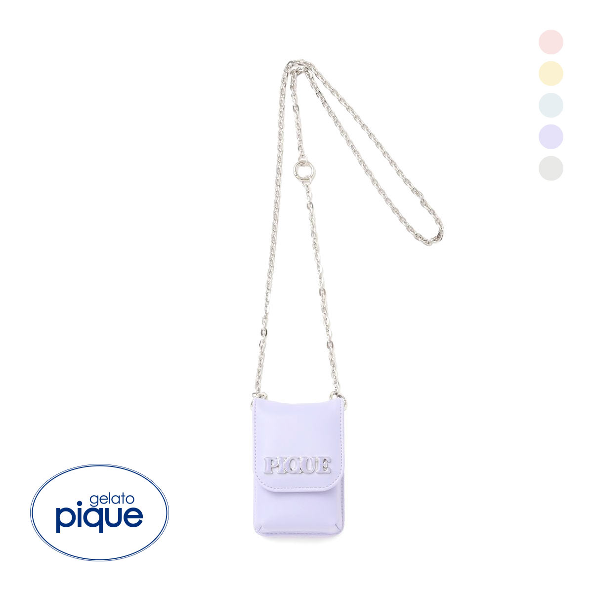 ジェラートピケ 2wayリップ＆マルチケース ジェラピケ gelato pique(PU-パープル-Free)