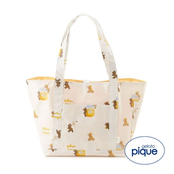 ジェラートピケ はちみつベア柄ママバッグ ジェラピケ gelato pique