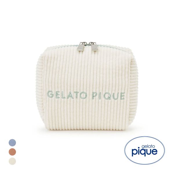 ジェラートピケ コーデュロイポーチ ジェラピケ gelato pique