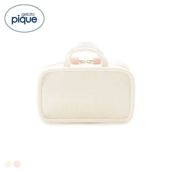 ジェラートピケ ボリュームロゴハンドルポーチ ジェラピケ gelato pique