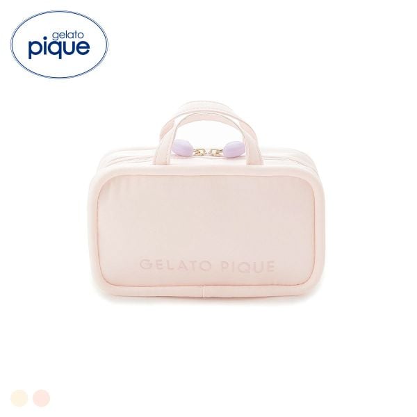 ジェラートピケ ボリュームロゴハンドルポーチ ジェラピケ gelato pique