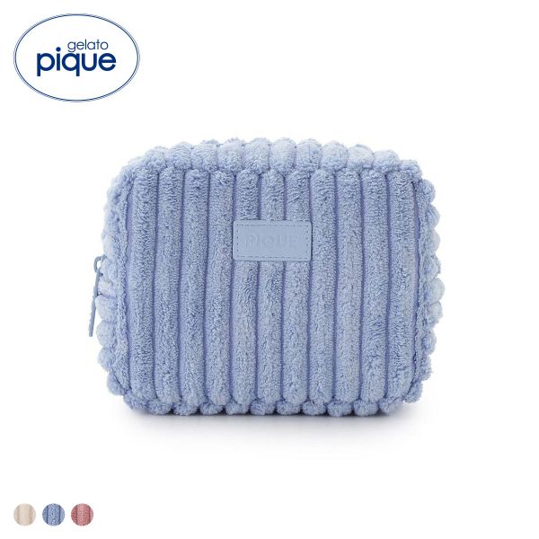 ジェラートピケ ワイドリブポーチ ジェラピケ gelato pique