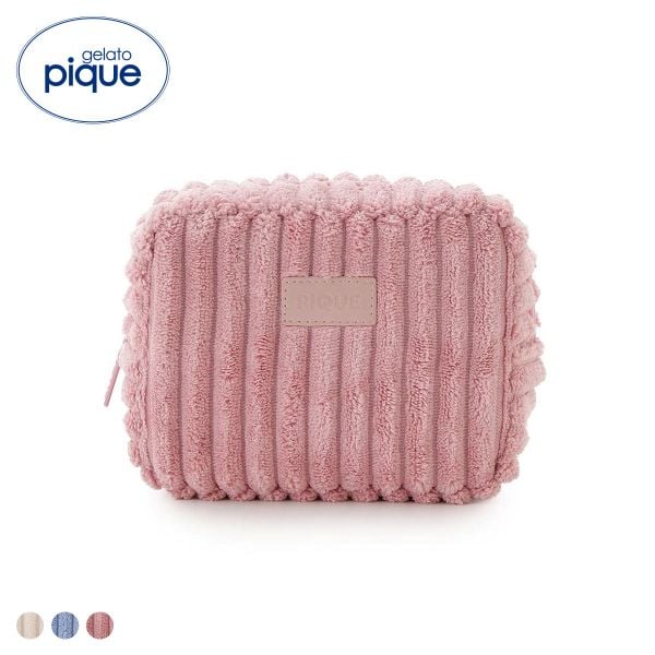 ジェラートピケ ワイドリブポーチ ジェラピケ gelato pique