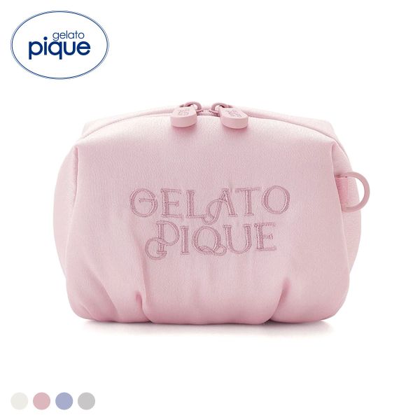 ジェラートピケ サテンギャザーポーチ ジェラピケ gelato pique