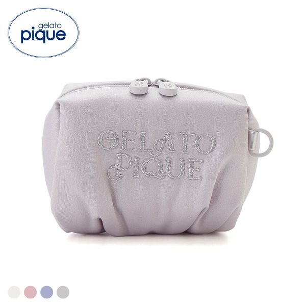 ジェラートピケ サテンギャザーポーチ ジェラピケ gelato pique