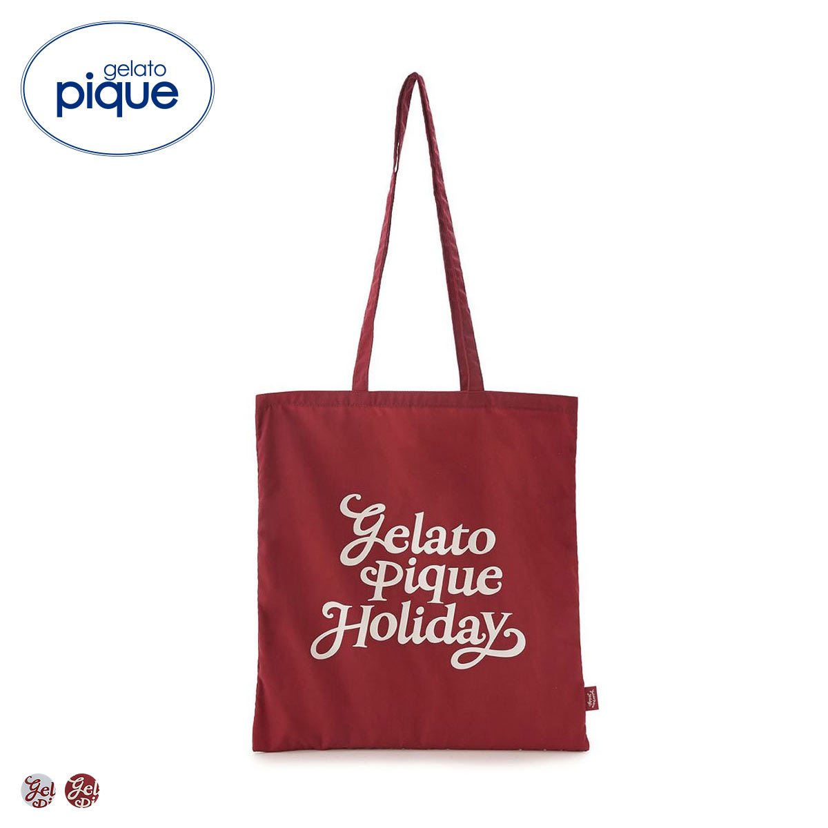 ジェラートピケ HOLIDAY ロゴトートバッグ ジェラピケ gelato pique(RE-レッド-Free)
