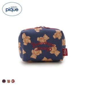 ジェラートピケ HOLIDAY ベア総柄ポーチ ジェラピケ gelato pique