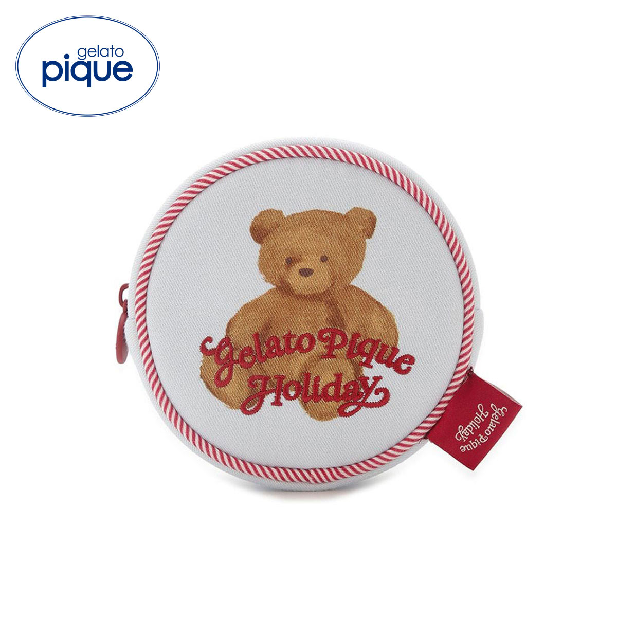 ジェラートピケ HOLIDAY ベア丸型ポーチ ジェラピケ gelato pique(MI-ミント-Free)