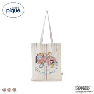 ジェラートピケ PEANUTS オリジナルアートトート ジェラピケ gelato pique スヌーピー